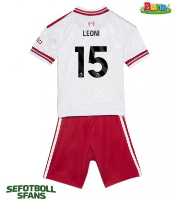 Liverpool Giovanni Leoni #15 Bortaställ Barn 2026-27 Kortärmad (+ Korta byxor)